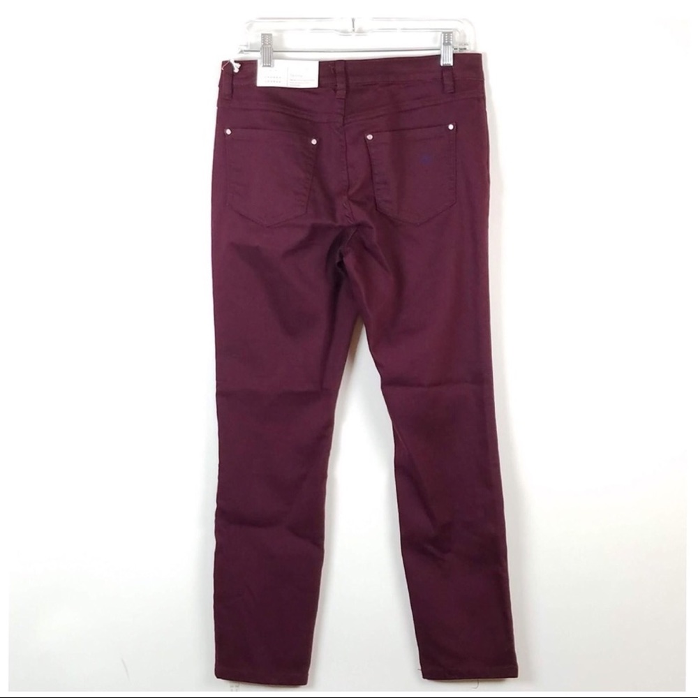 LC LAUREN CONRAD Stretch Wine Skinny Jeans NWT - Picture 5 of 8
